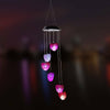 Wind Chimes Solar Powered LED Light Changing Hanging Garden Yard Outdoor Decor