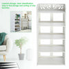 5 Tier Shoes Storage Cabinet White Organiser Shelf Footwear Rack Stand Unit UK