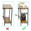 Computer Desk Office Corner PC Table Workstation w/ Shelves Storage Home 120cm