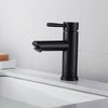 Modern Bathroom Basin Taps Mixer Tap Single Lever Mono Brass Tap Black Faucet (black basin tap)
