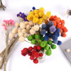 15Pcs Dried Flower Bouquets Artificial Strawberries Grass Flower Home Decor DIY