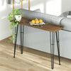 Industrial Narrow Hallway Console Table Rustic Slim Sofa Side Table HallCorridor