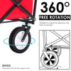 Heavy Duty Foldable Garden Trolley Cart Hand Wagon Folding Utility Transport
