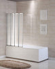 4 Fold Folding Bath Shower Screen 1400mm High Bathroom Glass Door Panel