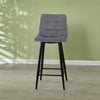 2X Bar Stools PU/ Velvet/ Fabric Breakfast Stool Chairs Kitchen Pub Grey Brown