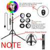 10" RGB LED Ring Light with 2M Tripod Dimmable Lighting Kit Makeup Cyber Monday