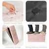 Crushed Velvet Diamante Ottoman Storage Box Folding Stool Space Saving Pink Grey
