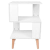 Modern Bedside Table Cabinet Bedroom Furniture Storage Nightstand Wooden Legs