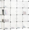 16 Cube DIY Plastic Wardrobe Cupboard Closet Cabinet Organizer Storage Furniture