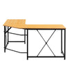 Black Computer Desk L Shape Home Office Desks Large PC Workstation Corner Table