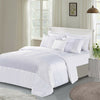 3 Piece Silk Satin Duvet Cover Crushed Velvet Quilt Bedding Set Double King Size