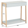 1 Drawer Bamboo Console Table Hallway/Dressing Room Tidy Storage Shelf