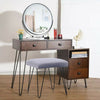 Dressing Table Vanity Stool Pouffe Padded Seat Bedroom Living Room Side Chair