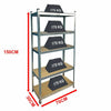 5 Tier Shelf Shelving Unit Racking Boltless Industrial Garage Storage Shelves