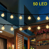 Waterproof 50 LED String Lights Bulb Globe Fairy Solar Ball Garden Party Decor