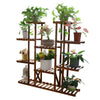 Multi-layer Flower Pots Shelf Wooden Storage Unit Planter Ornament Display Stand