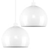 Pair Of Domed Shades Metal Retro Ceiling Light Shades Modern Design Pendant LED