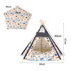 Large Pet Teepee Bed Cat/Kitten/Dog/Puppy Igloo Play Tent Tipi House Cushion Mat