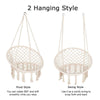 Hanging Hammock Rope Swing Chair Macrame Hammock Seat Outdoor Indoor Garden
