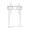 White No Drill Floor TV Stand Tall with Bracket Mount 32-100" Height Adjustable