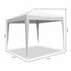 2MX2M 2.5MX2.5M 3MX3M Pop Up Gazebo Garden Party Tent With Sides Canopy Marquee