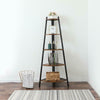 Industrial Corner Ladder Shelf 5 Tier Bookcase Plant Flower Stand Storage Rack