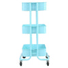 3 Tier Kitchen Trolley Cart Slim Rolling Cart Shelf Utility Storage Organizer