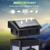 8x Super Bright LED Solar Powered Wall Lights Door Fence Outdoor Garden Lighting