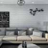 10X 60x30CM 6MM Panel 3D Tile Brick Wall Stickers Self-adhesive Wallpaper Foam