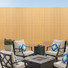 Natural PVC Slat Bamboo Garden Screening Fencing Fence Privacy Screen Panel 3/5M