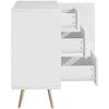 Sideboards Kitchen Cupboard with Door and 3 Drawers Storage Cabinet Buffet Table