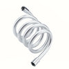 1.5M Long Silver Durable PVC Flexible Shower Compatibility Hose Brass Connectors