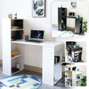Computer Desk With Shelves Laptop Study PC Table 120cm Home Office Corner Desk
