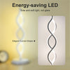 Spiral Bedside Table Lamp for Bedroom Nightstand Decoration Lighting Warm White