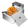 10L 2500W Commercial Electric Deep Fryer Fat Chip Single Tank Home Kitchen