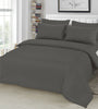 Plain Duvet Cover & Pillowcase Reversible Bedding Set or Fitted Sheet