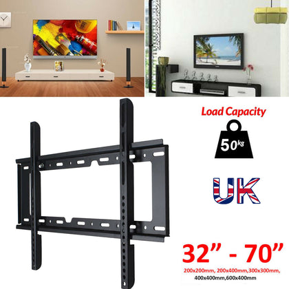 Slim TV Wall Stands Bracket Mount Fixed For 32 40 45 50 55 60 65 70 Inch LCD LED
