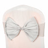 Ready Made Elasticity Stretch Chair Cover Bow Band Buckle Slider Sashes Decor