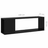 TV Cabinet High Gloss Black 100x24x32 cm Chipboard Living Room Hot Sale