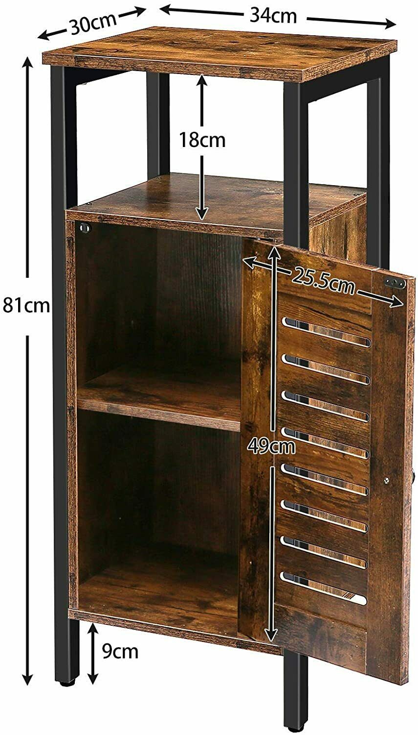 HOOBRO Standing Cabinet Storage Cabinet Accent Cupboard Side