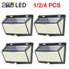 288 LED Solar Powered Light Outdoor PIR Motion Sensor Wall Security Garden Lamp
