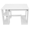Computer Desk Laptop Wooden Drawer Home Office Work Study Writing Table White
