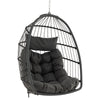 Hanging Egg Chair Egg Swing Hammock Chair w/ Head Pillow & Large Seat Cushion