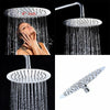 8" Large High Pressure Rainfall Shower Head Hose Set Chrome Bath Water Saving