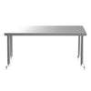 Commercial Kitchen Stainless Steel Single Double Over Shelf For Prep Table