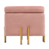 Retro Storage Ottoman Stool Box Upholstered Footstool Velvet Pouffe Padded Chair