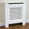 Vida Designs Milton Radiator Cover Modern White Painted MDF Cabinet, Small