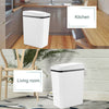 12L Kitchen Smart Sensor Trash Can Auto Dustbin Electric Room Waste Bin White