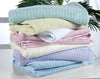 100% Cotton Soft Hand Woven Leight weight Adult Cellular Blanket 4 sizes & 7 Col