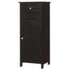 Bathroom Storage Cabinet Floor Standing Wooden Cupboard w/ Single Door & Drawer